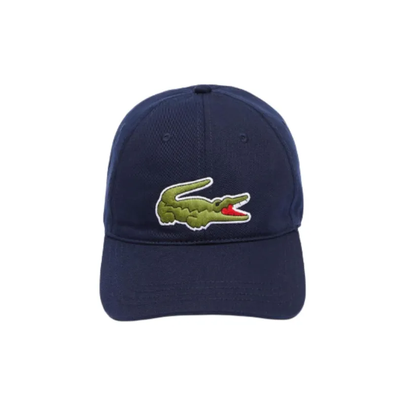 LACOSTE Organic Cotton Baseball Caps Unisex Blue-0