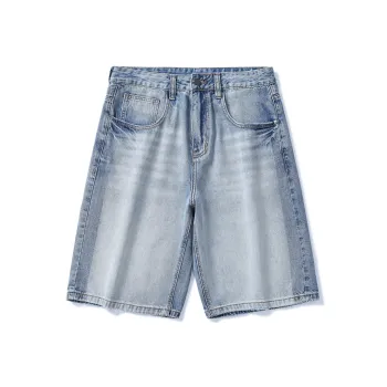 SANTASTIC Denim Shorts Unisex Blue