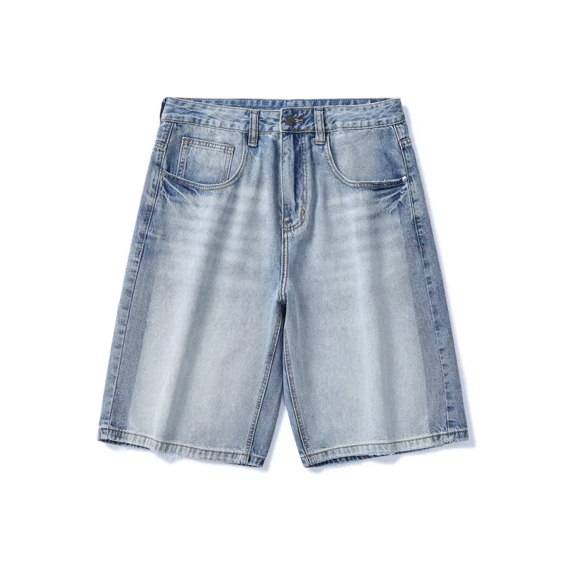SANTASTIC Denim Shorts Unisex Blue-0