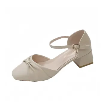 PARK DANCE Slim Heel High Heels Women's Ecru