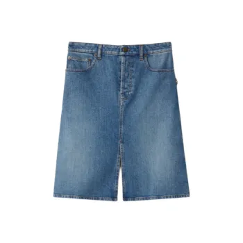 Burberry SS25 Denim Long Skirt Women's