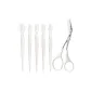 [Safety Blade Heads]Pure White 5 Pcs+Eyebrow Clippers[Special Offer]