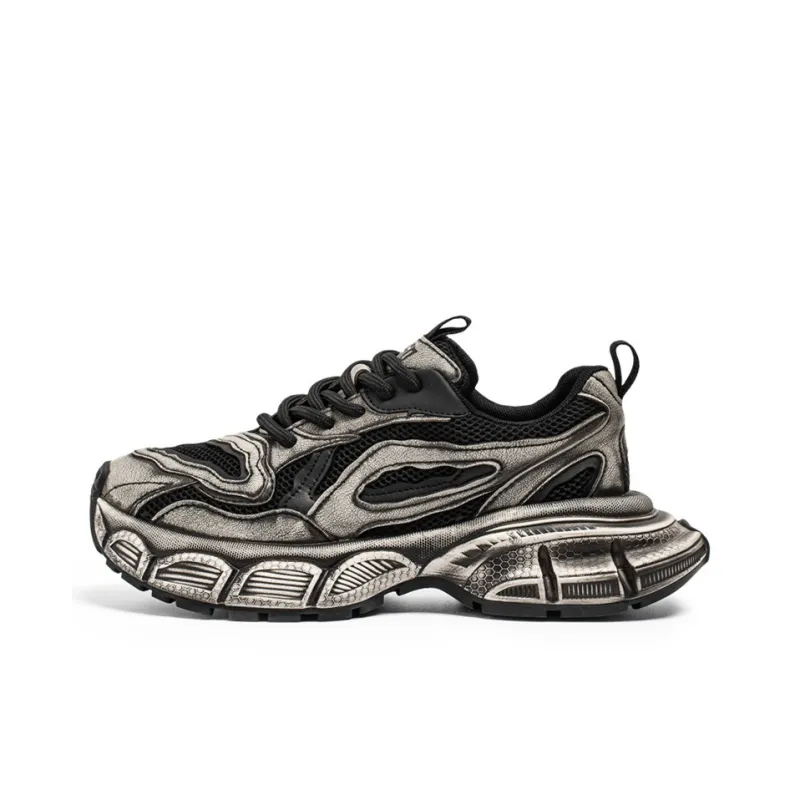 ROBINHOOD Slip Resistant, Abrasion Resistant, Breathable, Lightweight Low Top Chunky Sneakers Men's Box Included-6