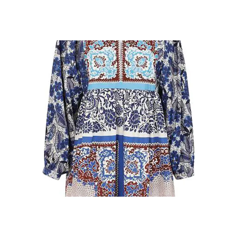 WEEKEND MaxMara Long-Sleeved Dresses Women's Blue-3
