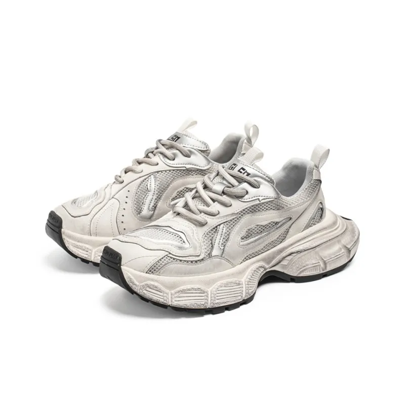 ROBINHOOD Slip Resistant, Abrasion Resistant, Breathable, Lightweight Low Top Chunky Sneakers Men's Box Included-3