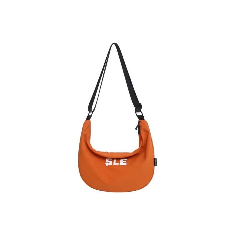 Moonshine Nylon Shoulder Bag, Crossbody Bag Unisex Black/Lake Blue/Yellow/Gray/Orange/Green/Ecru/Purple-12