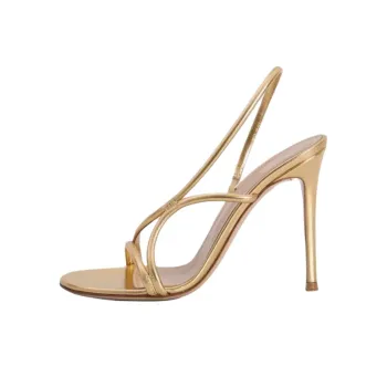 GIANVITO ROSSI One Strap Sandals 10cm Women's Gold