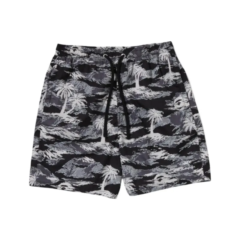 Bape Palm Tree Camo Relaxed Fit Beach Shorts-0