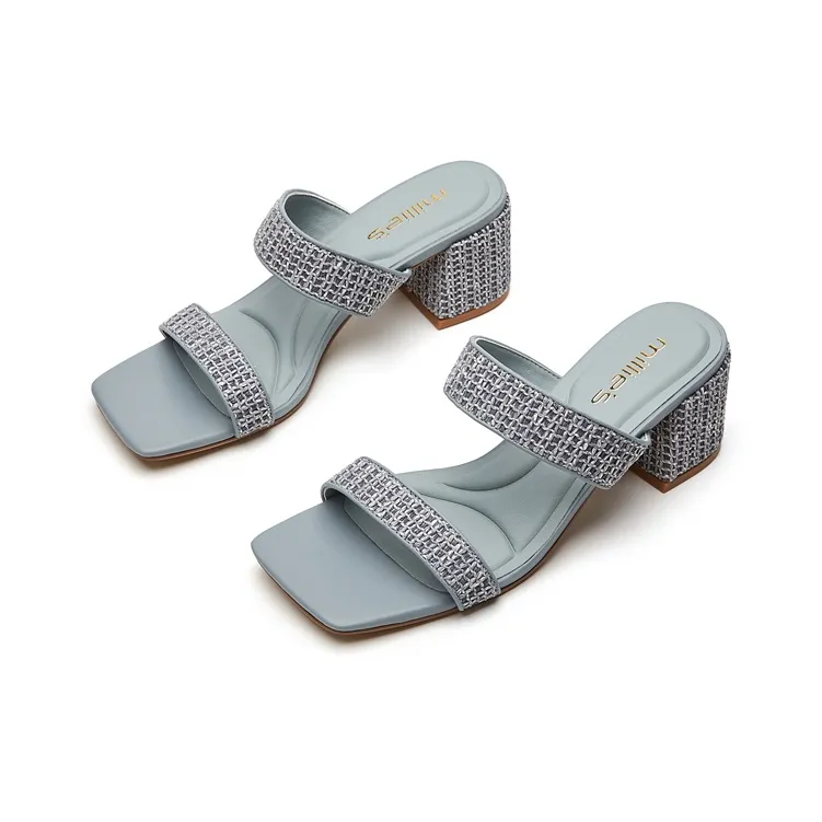 MILLIE'S Rubber Sole Quiet Slide Slippers Women's-6