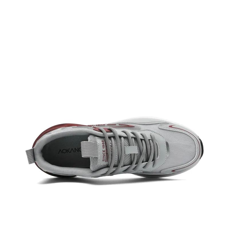AOKANG Cushioning Abrasion Resistant Lightweight Height Increasing Mat Low Top Running Shoes Men's-12