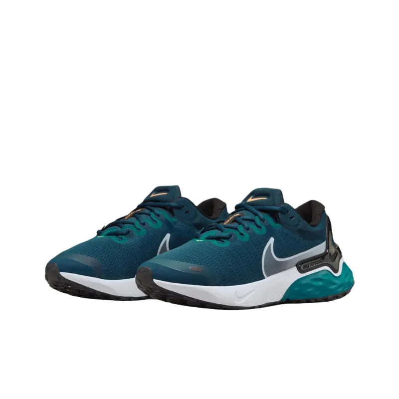Nike Renew Run 3 Low Top Running Shoes Men's Green-2