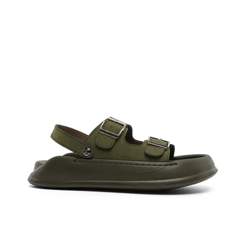 Ignition Beach Sandals Men White/Black/Olive Green-15