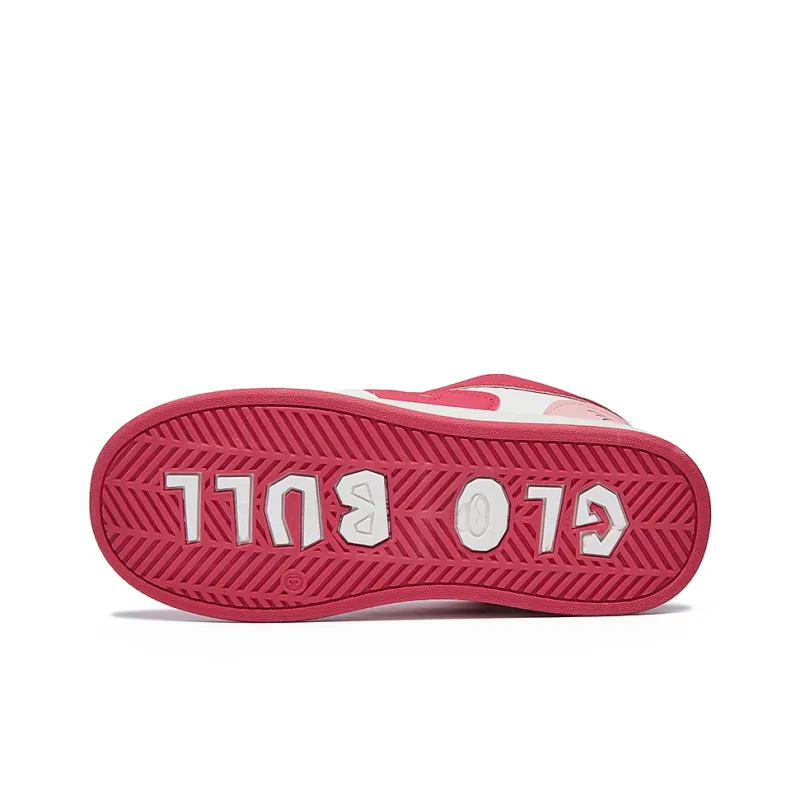 MEXICAN Low Top Skateboard Shoes Women's White Pink-4