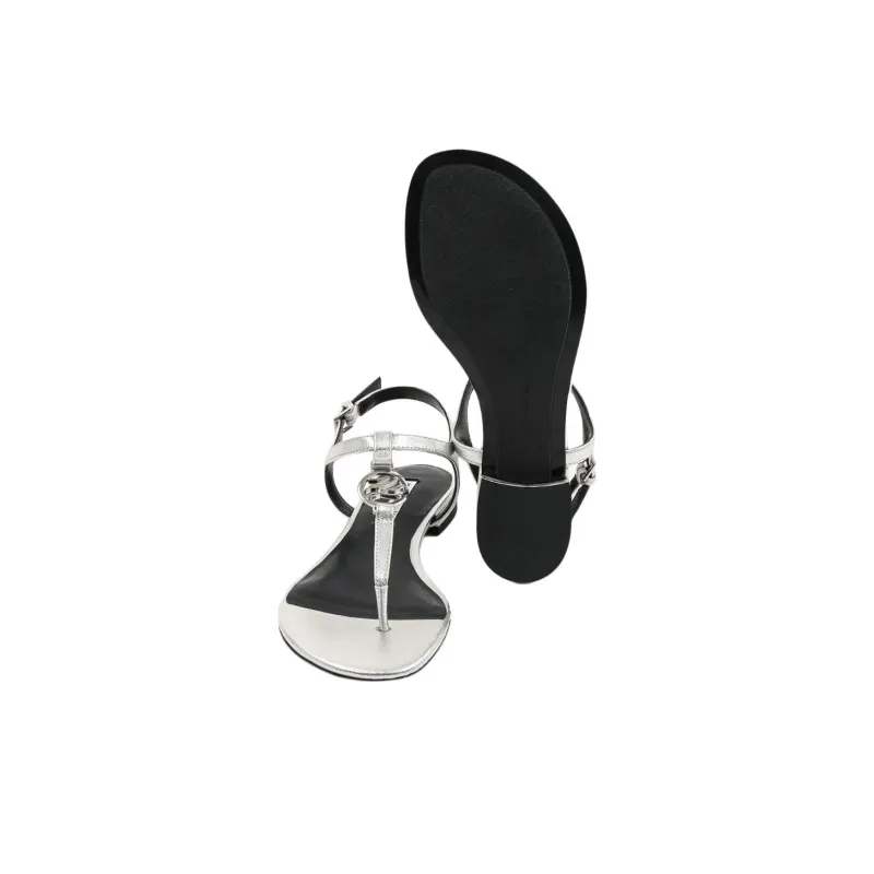 KARL LAGERFELD One Strap Sandals Women's Silver-5