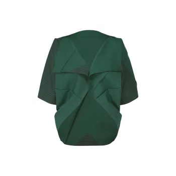 ISSEY MIYAKE SS25 Jackets & Coats Women's Emerald Green