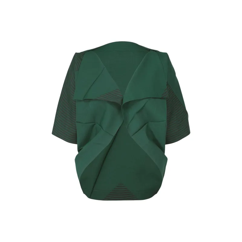 ISSEY MIYAKE SS25 Jackets & Coats Women's Emerald Green-0
