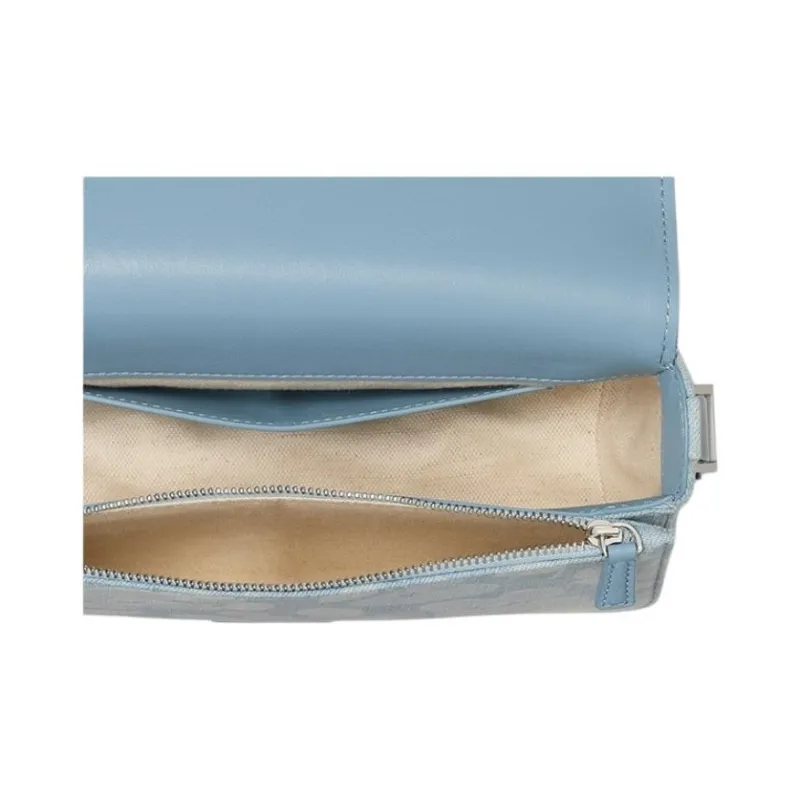 Kate Spade Fabric Shoulder Bag, Crossbody Bag Trumpets Women's Denim Blue-4