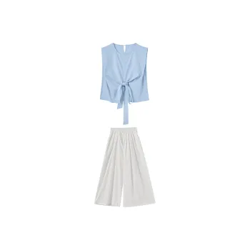 WESTLINK Casual Suits Women's White+Blue