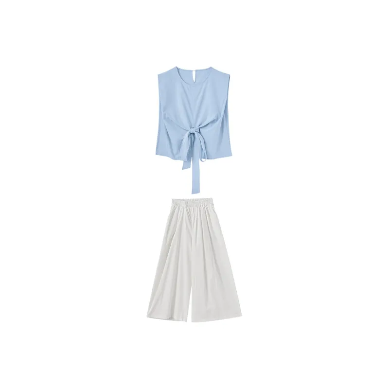 WESTLINK Casual Suits Women's White+Blue-0