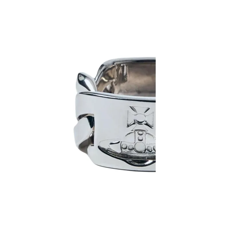 Vivienne Westwood Logo engraved Ring-2