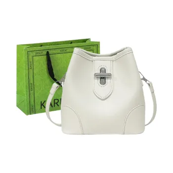 KARUISHA PU Bucket Bags Crossbody Bag, Shoulder Bag Women's White/Blue & Brown/Black