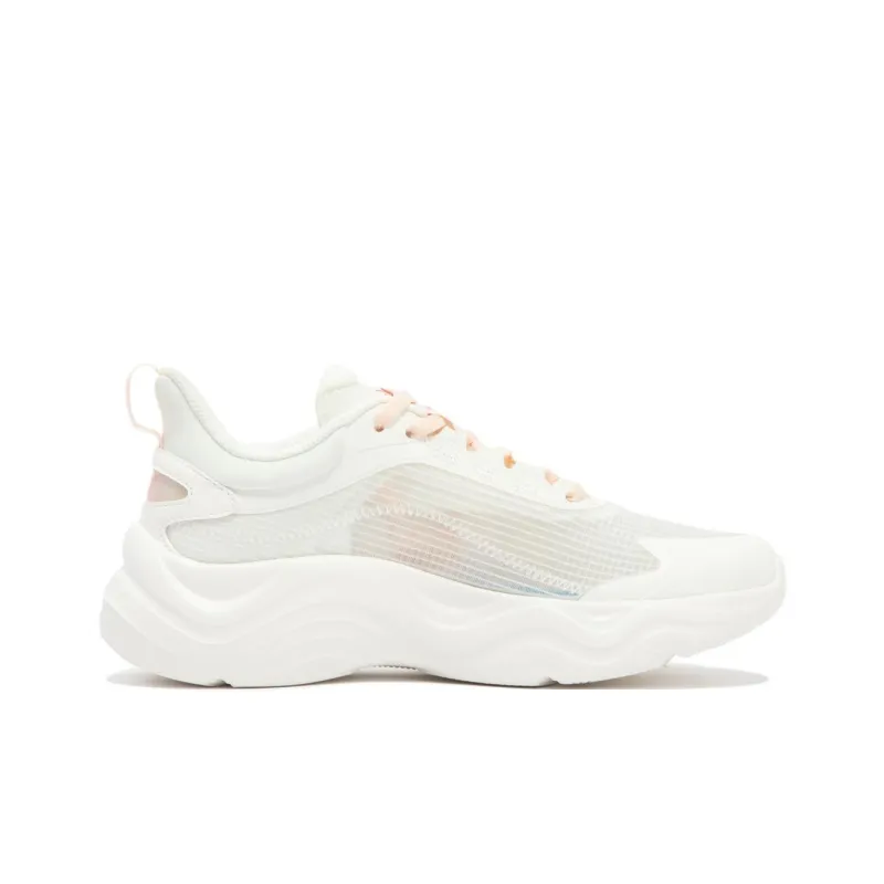 361° Cushioning Lightweight Low Top Running Shoes Women's White-1
