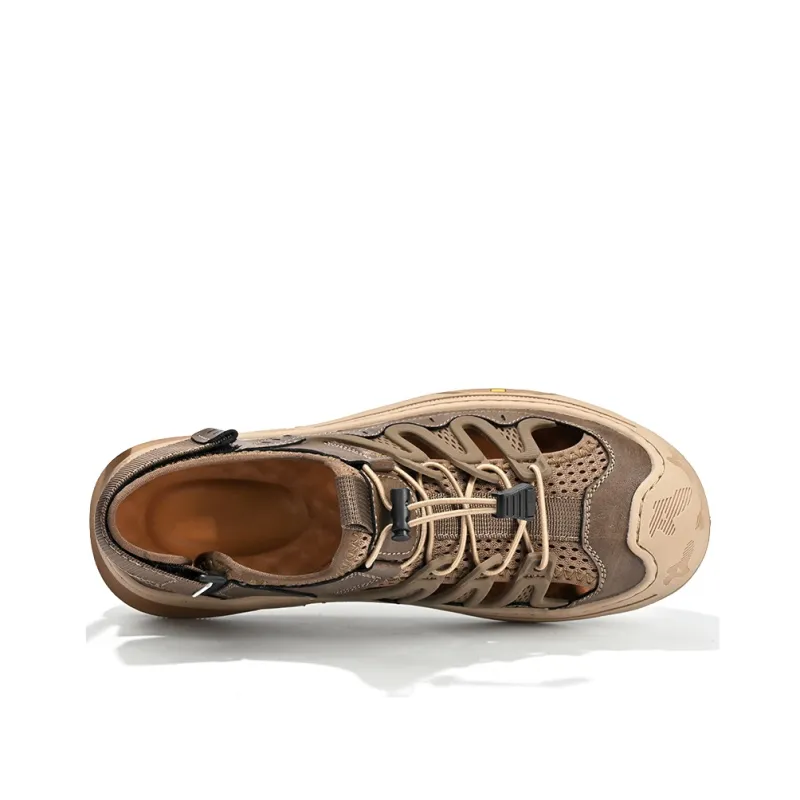 TELENT Breathable Cushioning River Trekking Shoes Men's Brown-1