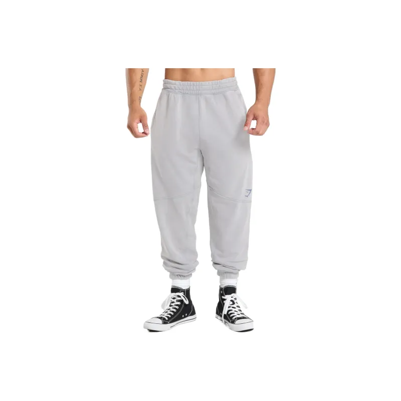 GYMSHARK Knitted Sweatpants Men's Denim Gray-0