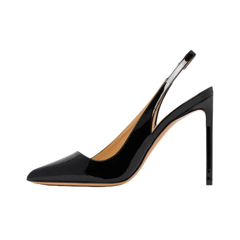 FRANCESCO RUSSO Slim Heel High Heels 11cm Women's Black-0
