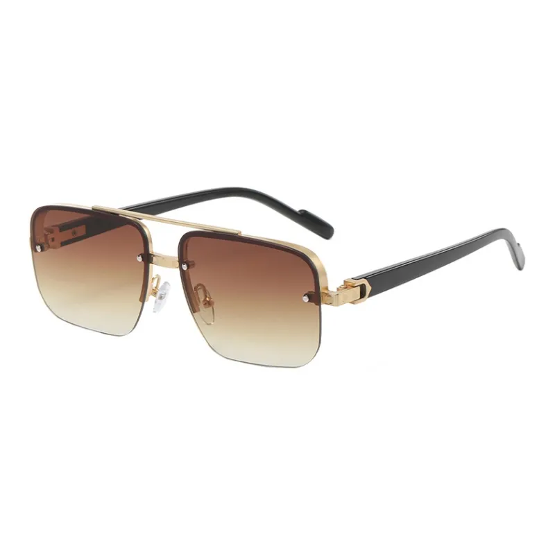SOMAN Metal Irregular Shape Sunglasses Unisex-4