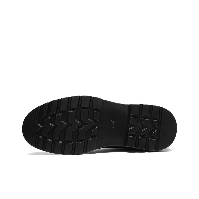 HLA Men's Casual Shoes Men Low Top Black-4