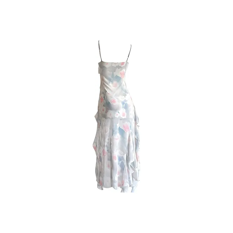 SISC Slip Dresses Women's Pink/Blue-1
