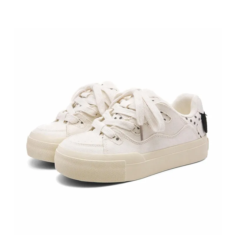 GDXF Slip Resistant, Abrasion Resistant, Breathable, Height Increasing Low Top Skateboard Shoes Women's Ecru-1