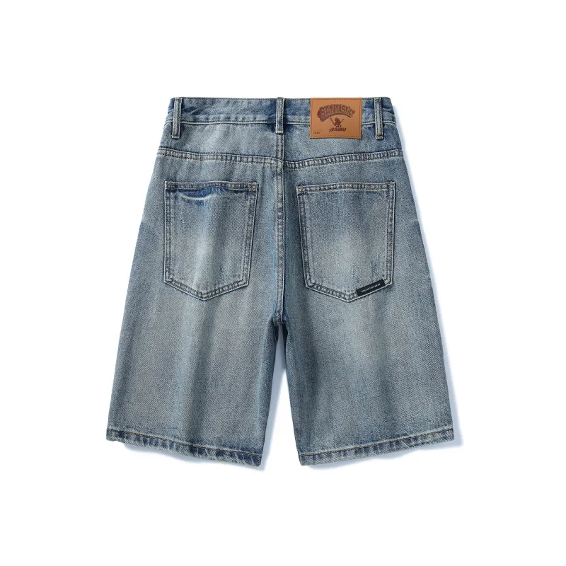 SANTASTIC Denim Shorts Men Blue-1