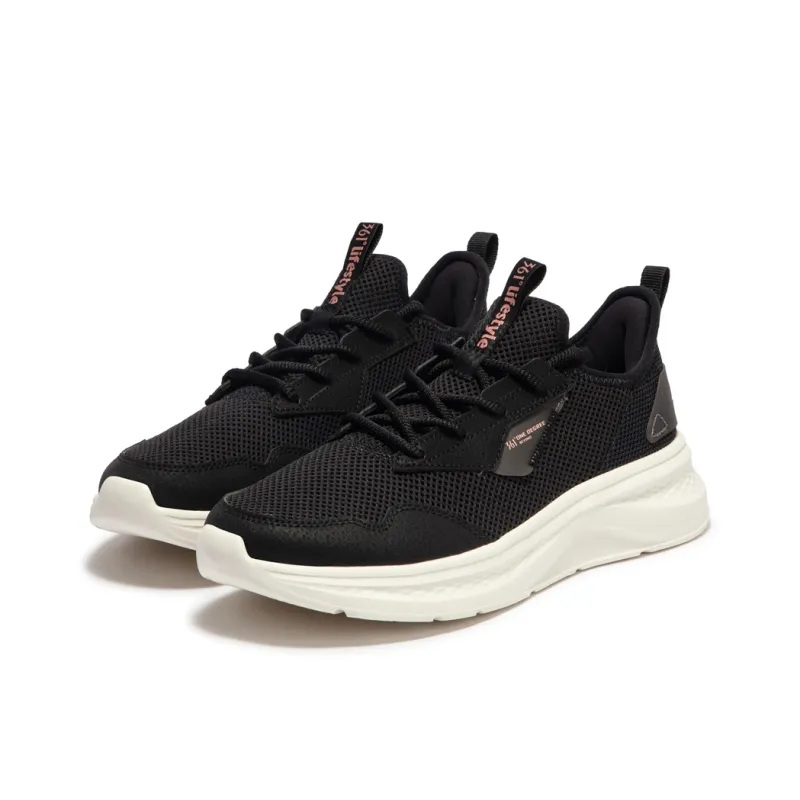 361° Cushioning, Breathable, Lightweight Low Top Casual Sprint City Commute Running Shoes Women's Obsidian Black-3