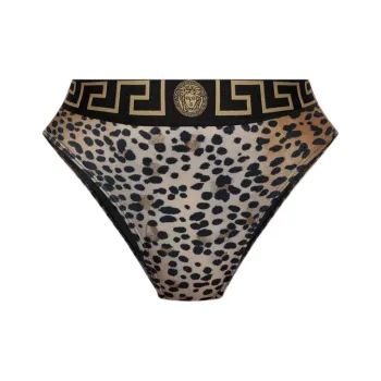 VERSACE Leopard Print Bikini Bottom