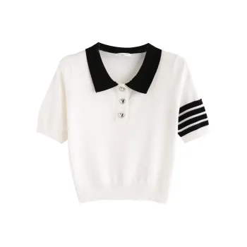 Tonlion Knitwear Women's White Tone