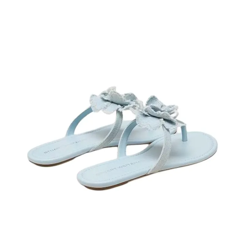 Stuart Weitzman/SW Flip Flops Women's Blue-3