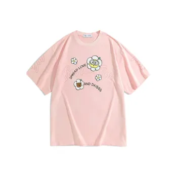 PEACEBIRD T Shirts Men Gray Pink 1