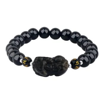 CHINA GOLD Obsidian Bracelets Unisex