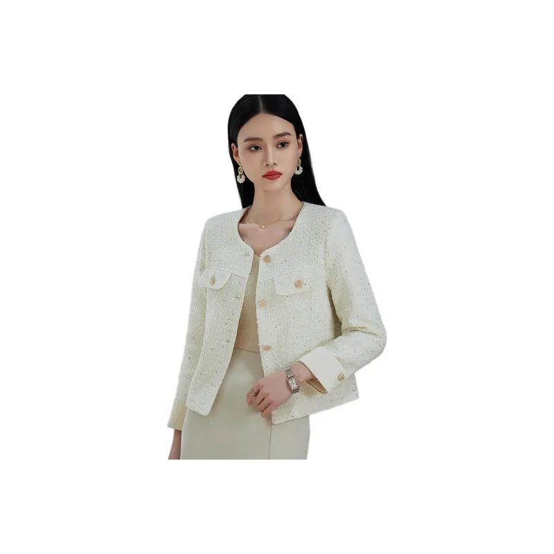 Hang Yi Court Jackets Women's Ecru-0