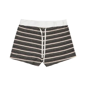 FDR Casual Shorts Women's Black White Stripes