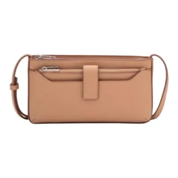 CALVIN KLEIN Synthetic Material Shoulder Bag Medium Size Women's Khaki