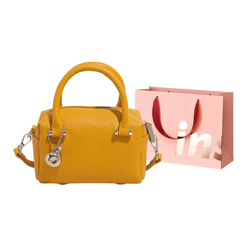 WHEELY BABY+ PU Shoulder Bag, Crossbody Bag, Handbag Women's Ecru/Ginger Yellow/Blue/Black-5