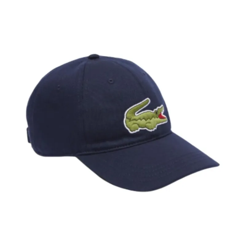 LACOSTE Organic Cotton Baseball Caps Unisex Blue-1