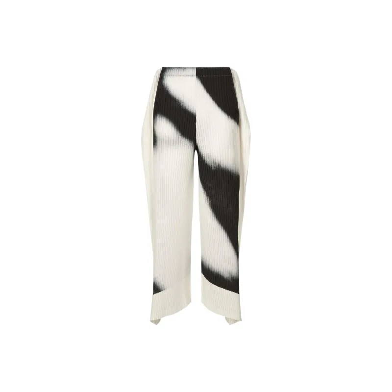 ISSEY MIYAKE Shadow Study Printed Pleated Trousers-2