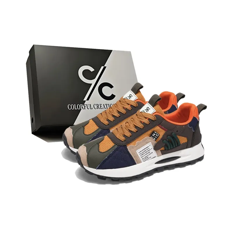 Colorful Creations Slip Resistant, Breathable, Lightweight, Height Increasing Low Top Casual Shoes Men's-0