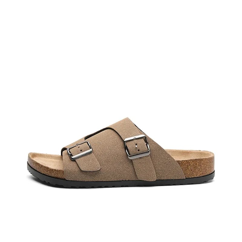 YUZHAOLIN EVA Rubber Sole Slip Resistant Abrasion Resistant Slide Slippers Unisex-0