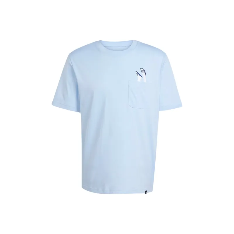 Adidas SportswearLounge SS25 T Shirt Men's Glow Blue-0