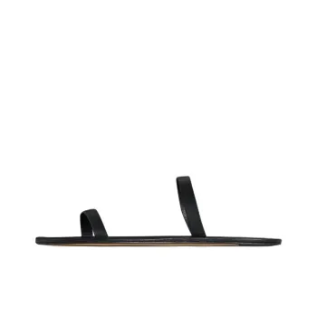 THE ROW Slide Slippers Women's Black